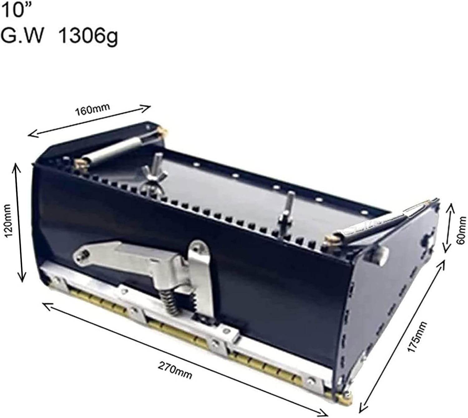 8/10/12" Drywall Flat Box Rendering Machine, Drywall Mud Compound Drywall Putty Drywall Knife Tools Mud Drywall Skimming Blade, Drywall Flat Box with 41''- 65'' Adjustable Handle,10in
