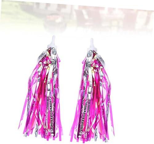 Miniatura 8 de VICASKY Manillar Streamers 4 unids Scooter Cinta Decoración Grips Cinta Rosa Borlas Cinta Borla Bicicleta Borla s Scooter Borlas Niños Bici S Fringe