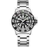 Addies, Military Watch, Special Forces Watch Luminous, Tactical Military Night Watch (Stainless Steel Band)
