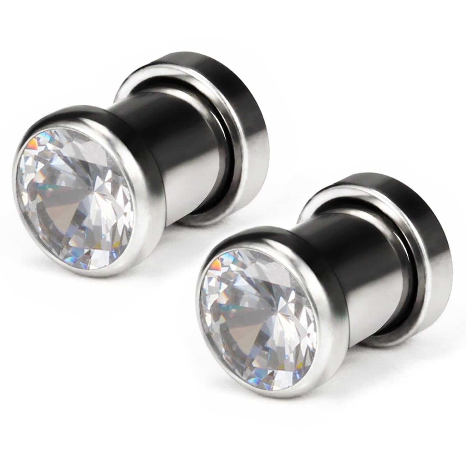 Pexveiuu F136 Titanium Ear Gauges Screw Fit