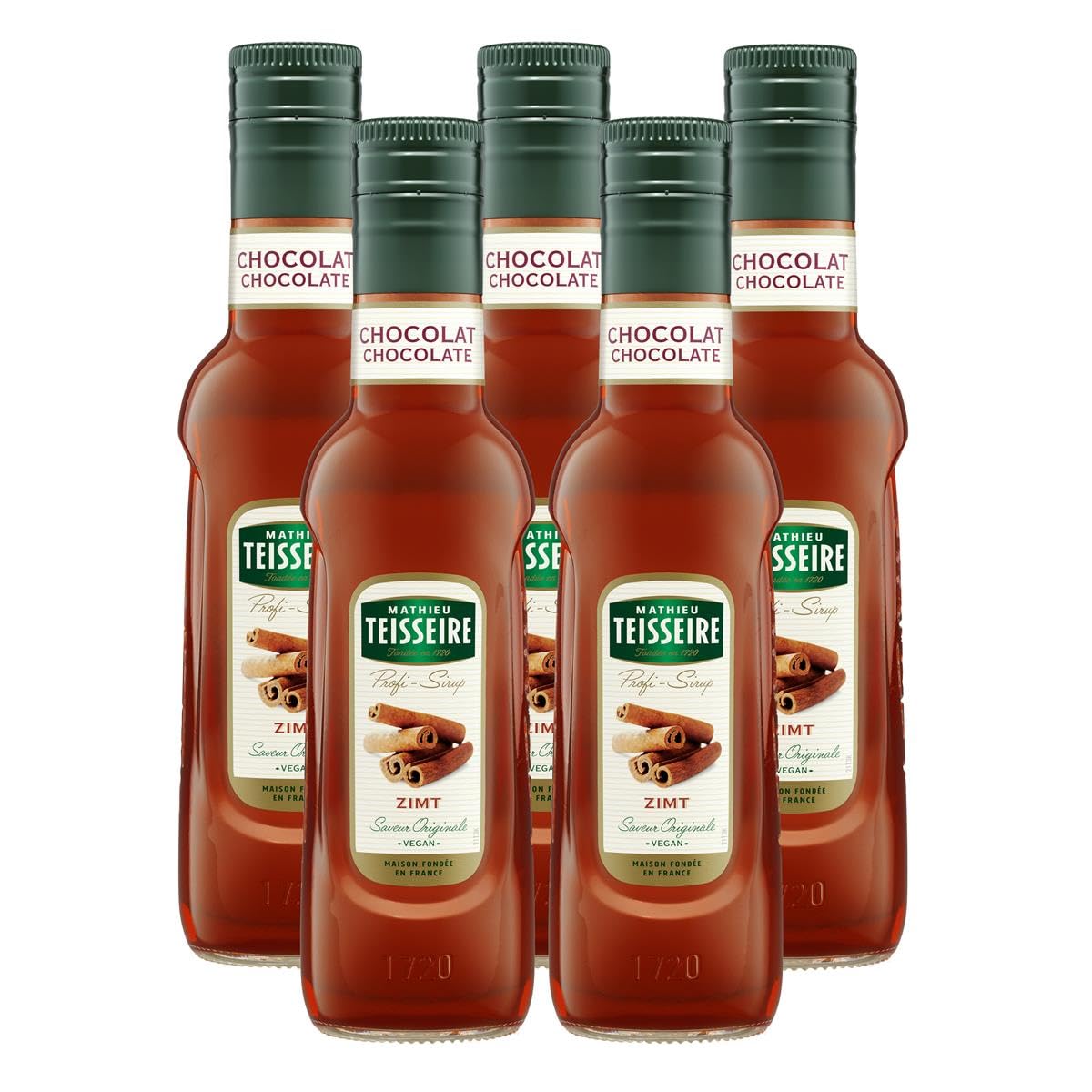 Mathieu Teisseire Getränke-Sirup Zimt 0,25L - Cocktails (5er Pack)