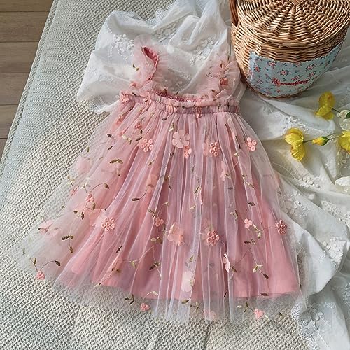 Image of BGFKS Layered Tulle Tutu Dress for Toddler Girls,Baby Girl Rainbow Tutu Princess Skirt Set with Flower Headband.