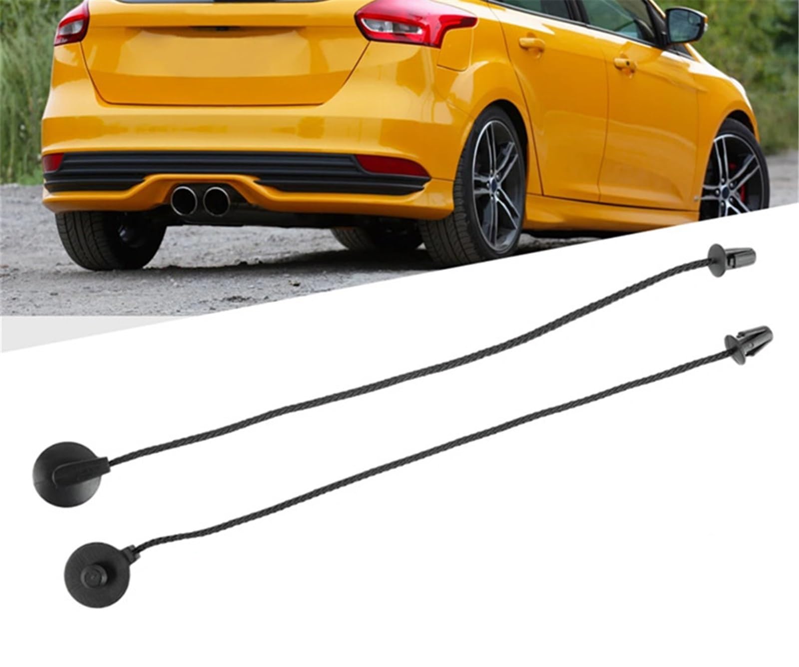 Trasera Maletero Cuerda Compatible con Ford para Focus MK3 Estantes Traseros Coche Cuerda para Colgar El Maletero Hebilla Correa De Sujeción Eslinga Escotilla Bandeja Cubierta Clips De Cuerda