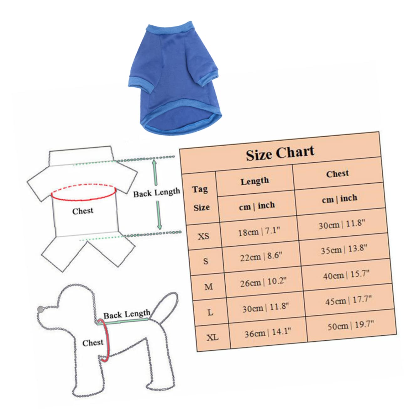 Kisangel 5pièces Vêtement pour Chiens Polaire Épais Sweatshirt Chaleureux pour Chiots Pull Adorable pour Animaux De Compagnie Confort Et Style pour Intérieur Et Extérieur Foncé