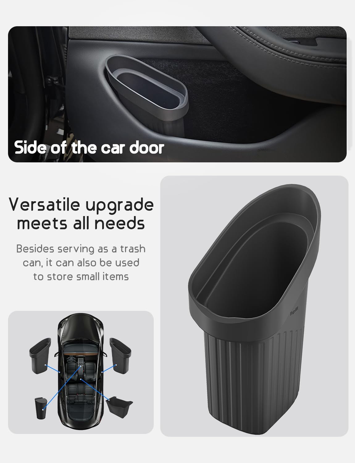 Amazon.com: BMZX Car Trash Can Trash Bin, Accessories for Interior