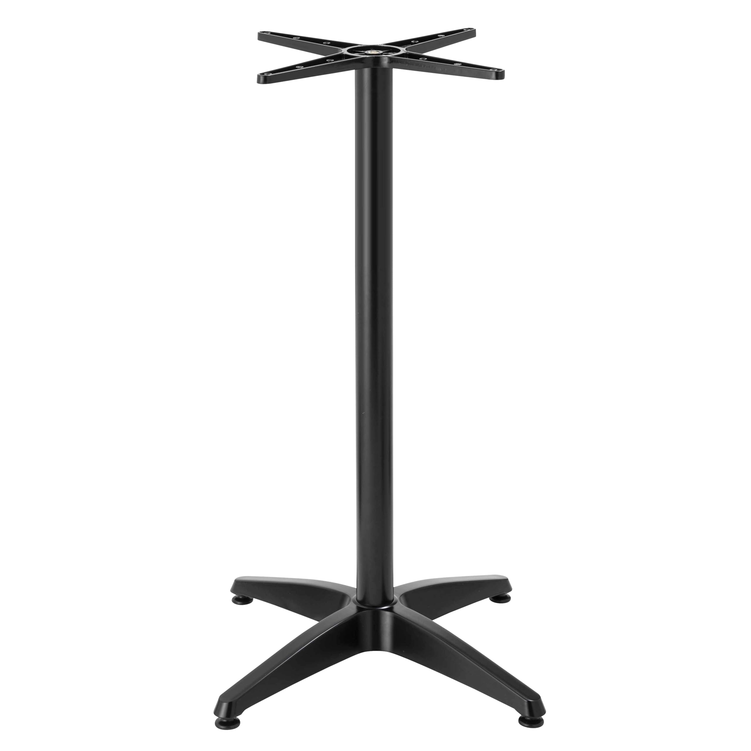 Oviala Pied de Table Ajustable 72/110 cm en Aluminium Noir