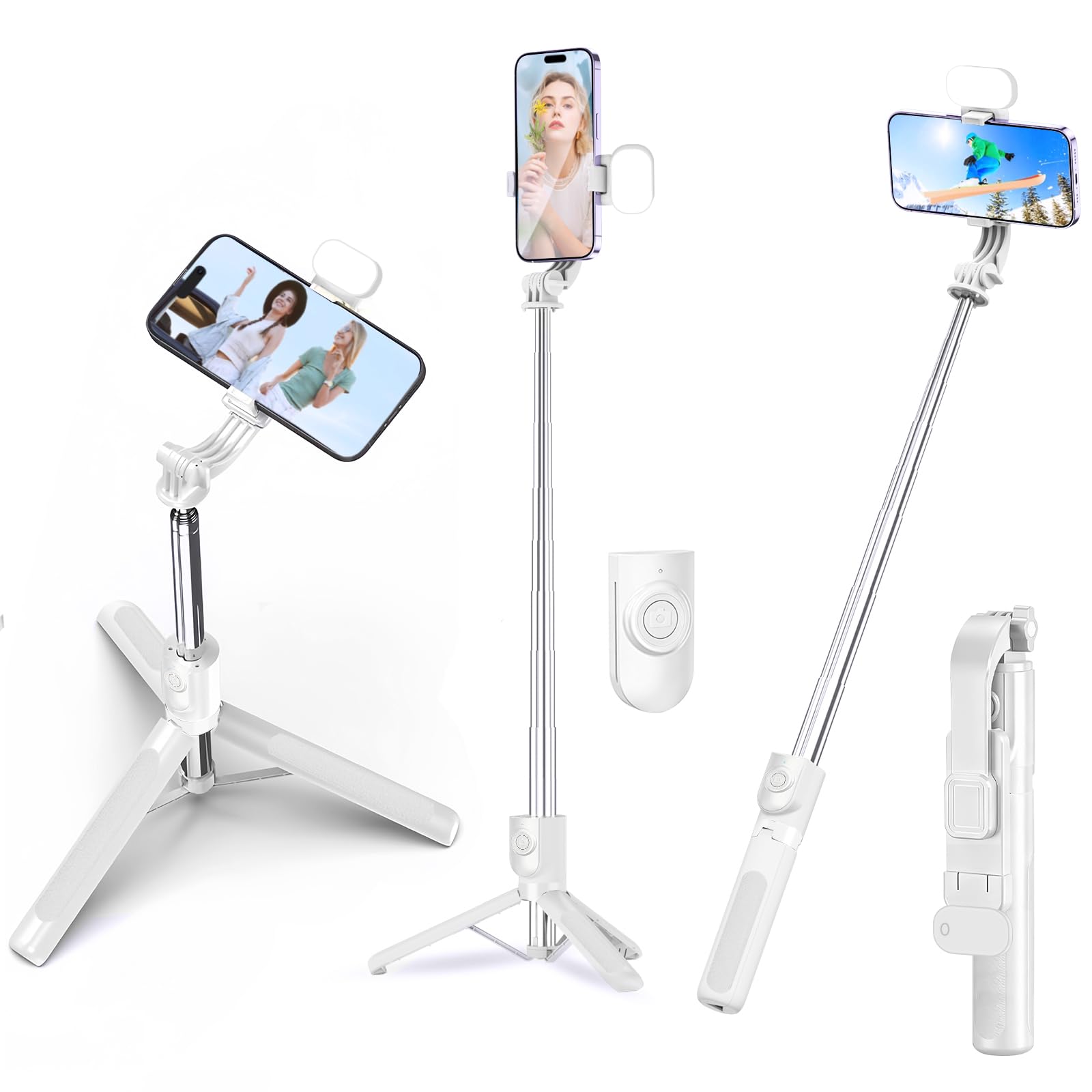 自撮りスタンド　遠隔スイッチ Amazon | 【2026新登場・軽量】自撮り棒 スマホ 三脚 自撮り スマホ