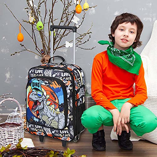 Agsdon Kids Luggage For Boys, Cute Dinosaur Rolling Wheels Suitcase For Children Toddler #TOP1