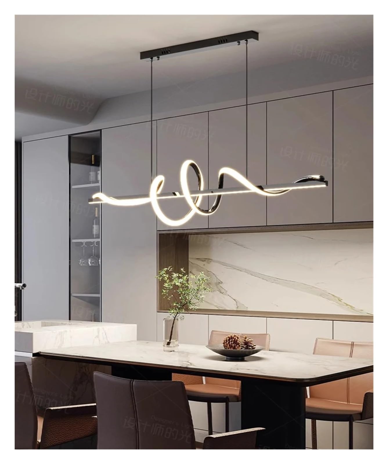 KXEcoLife Home Decoration Chandelier Dining Room Pendant Lights Indoor Lighting Light Fixture Ceiling Lamps Salon Fancy