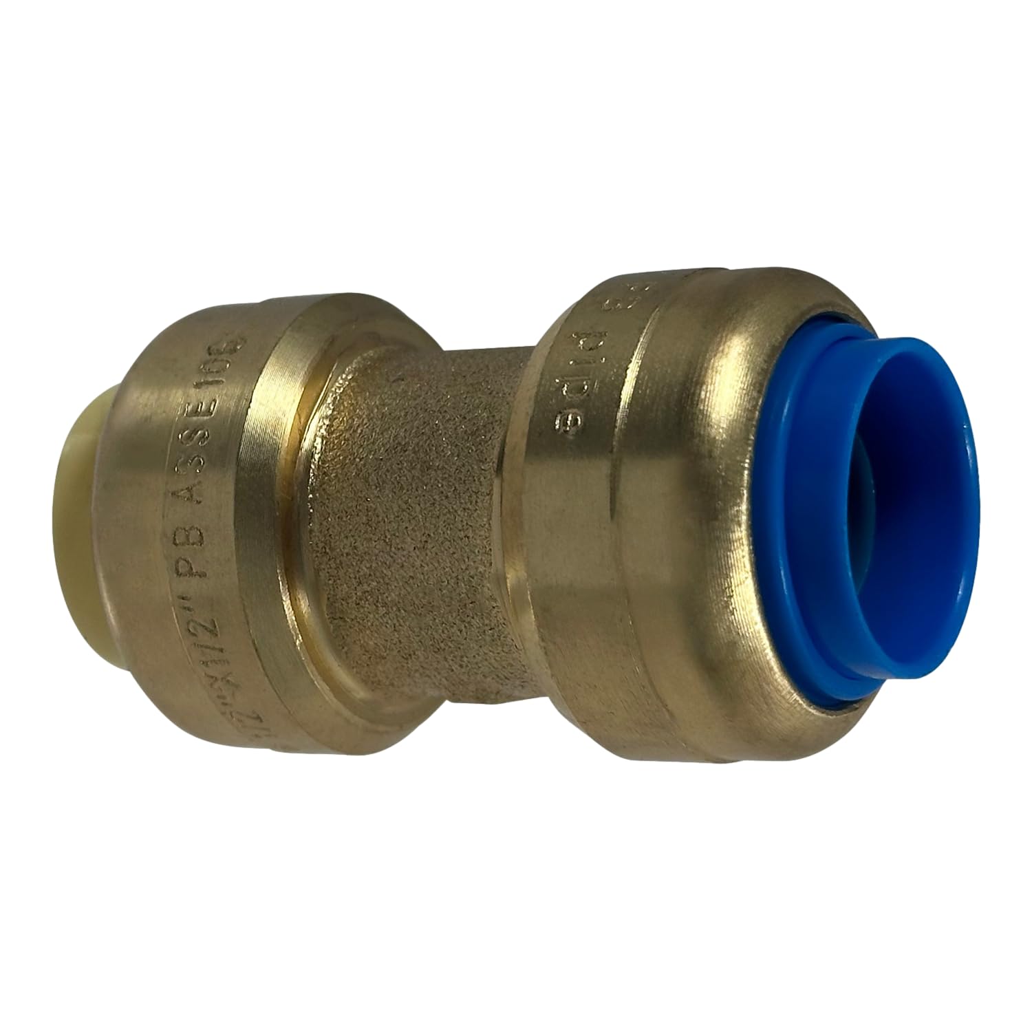 XFITTING Push Fit 1/2 Inch x 1/2 Inch Push Fit PB Coupling, 28-4-8=2XX, 2 Pieces