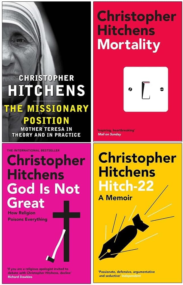The Missionary Position, Mortality, God Is Not Great, Hitch 22 By Christopher Hitchens Collection 4 Books Set