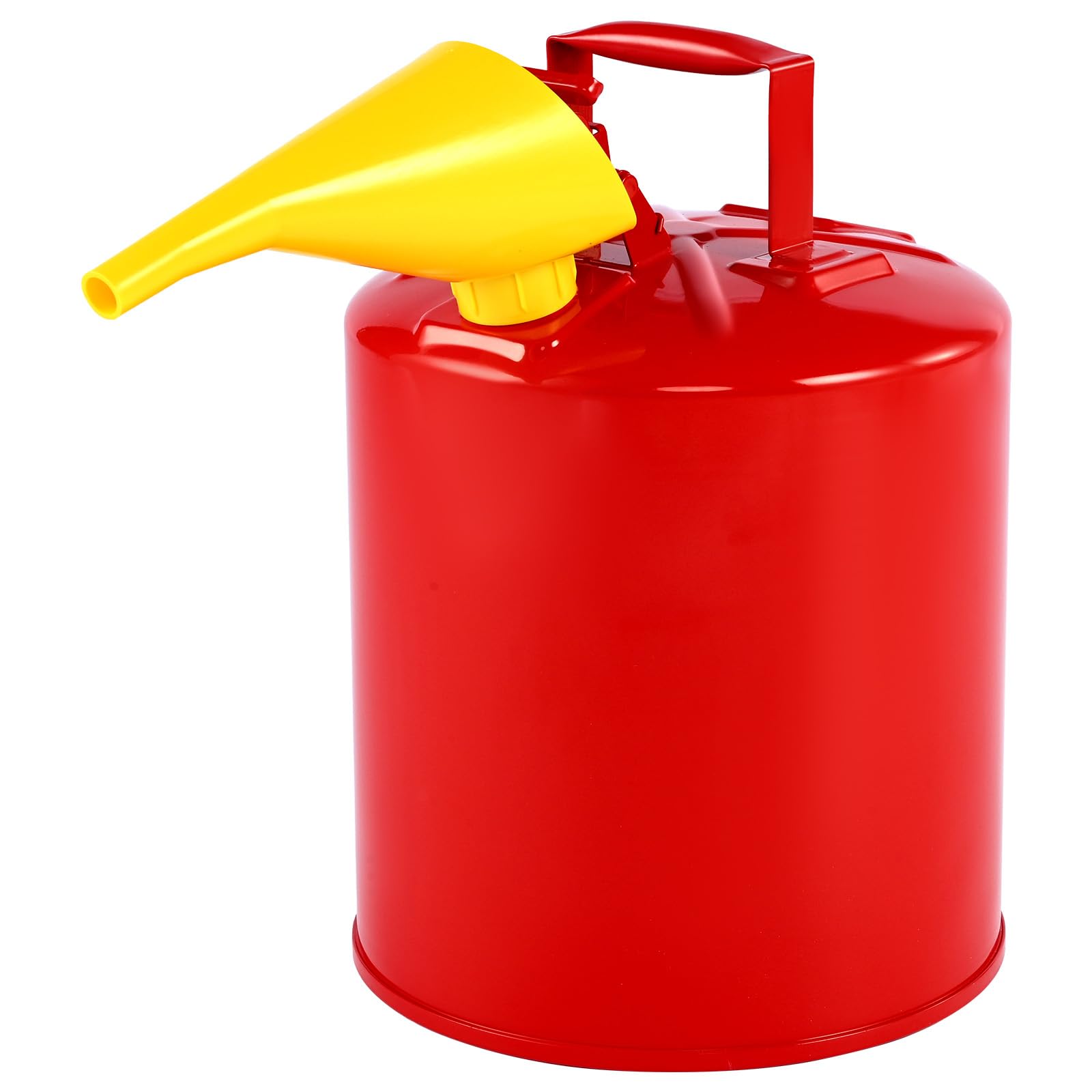 VEVOR Tanica di Sicurezza per Benzina Tanica di Sicurezza Rossa da 19 Litri di Tipo I per Benzina con Parafiamma in Acciaio Inossidabile, Coperchio a Chiusura Automatica e Imbuto in PE