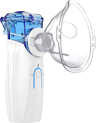 Gülife - Nebulizador portátil de malla, nebulizadores portátiles de vapor de niebla fría para humedad, máquina nebulizadora operada por USBbatería