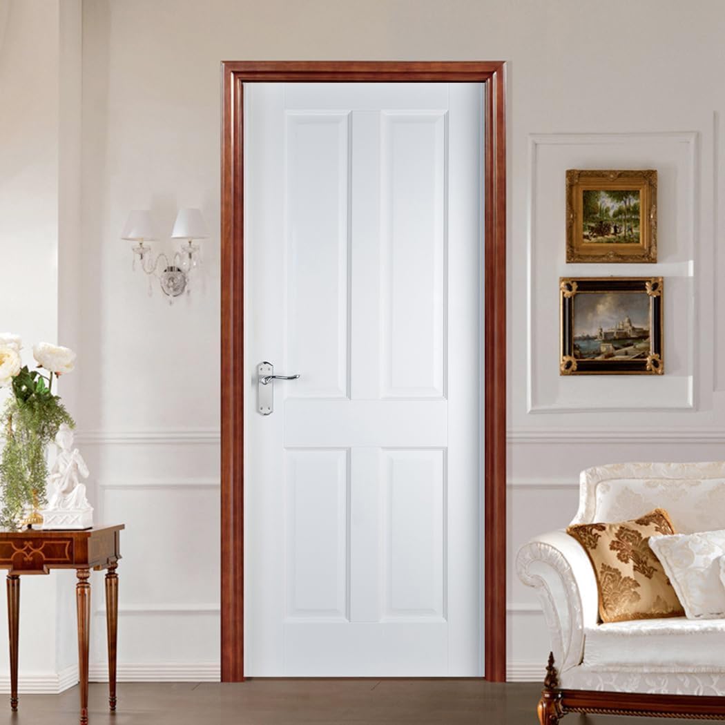 GSKBDQ Porta in Legno Marrone Vintage Adesivi per Porte Interne 3D 95X215Cm Soggiorno Camera da Letto Cucina Bagno Carta da Parati in PVC Autoadesivo Impermeabile Complementi Arredo Casa Poster Mural