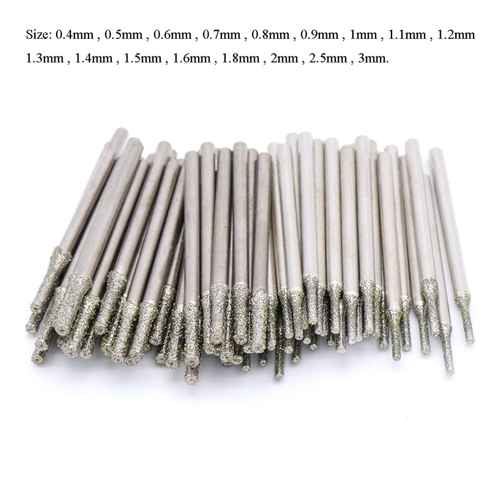 10pcs Diamond Comped Wiertło do kafelki do szklanki biżuterii,3mm
