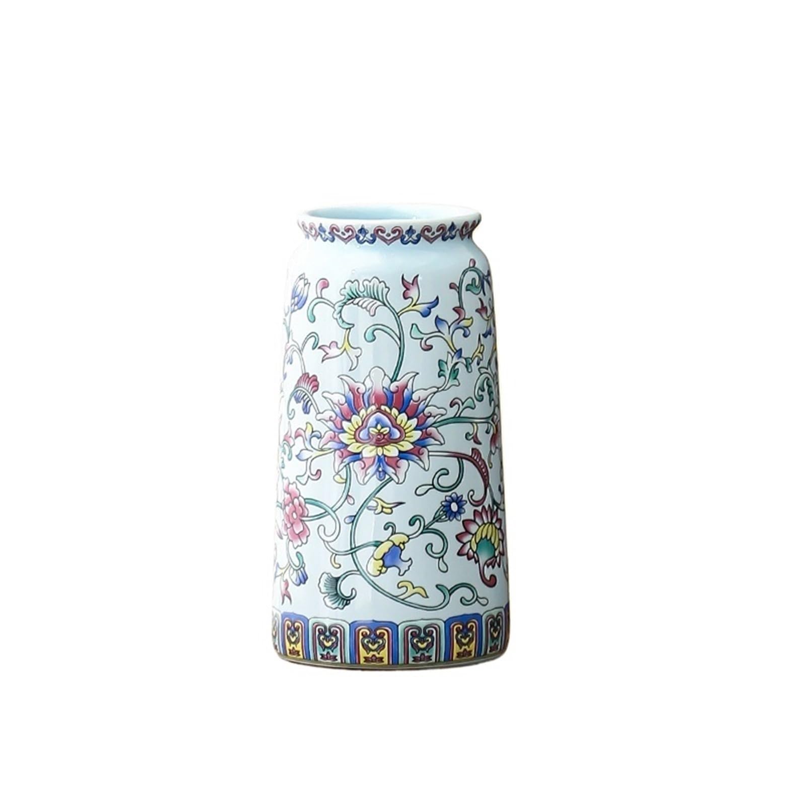 Vases for Flowers Small Ceramic Vase For Handmade Elegant Vintage Painting Enamel Glazed Porcelain Decorative Vases For Office Home