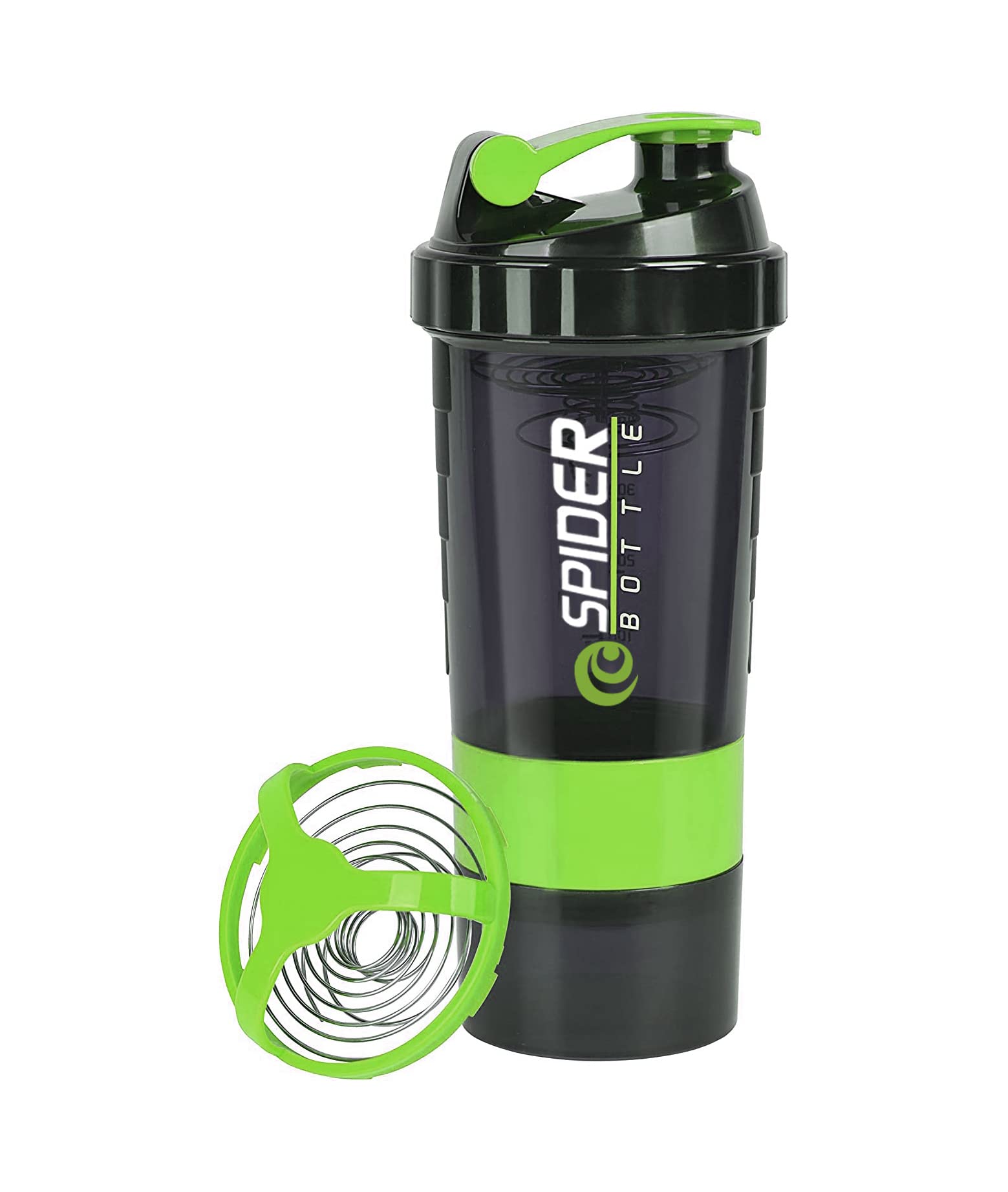 GYM SHAKER BOTTLE FOR PROTEIN SHAKE || GYM SIPPER SHAKER BOTTLE FOR MEN & WOMEN || BPA FREE & 100% LEAK-PROOF WITH STORAGE COMPARTMENTS - 500ML (GREEN) (B0DC6G5VL4) Amazon Price History, Amazon Price Tracker