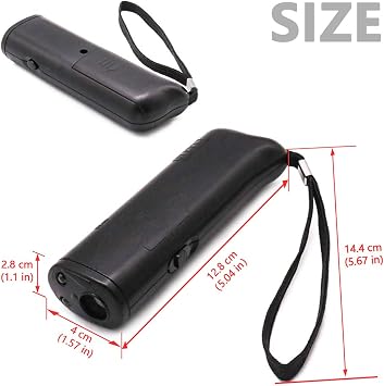 OYEFLY Handheld Dog Trainer, 3 in 1 with LED Flashlight,Bark Stopper Dog Trainer Devices Training Tool/Stop Barking(Black)