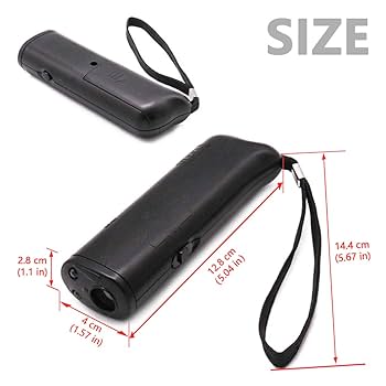 AHRLIC Ultraschall Anti-Bell Gerät - Tragbarer Hundeschreck Mit Taschenlampe