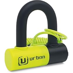 Candado Manillar Honda Sh 125 Urban UR59 Candado Antirrobo Moto Disco Mini U 14 mm, Doble Cierre, Acero Endurecido, Medidas universales, Incluye Cable Recordatorio