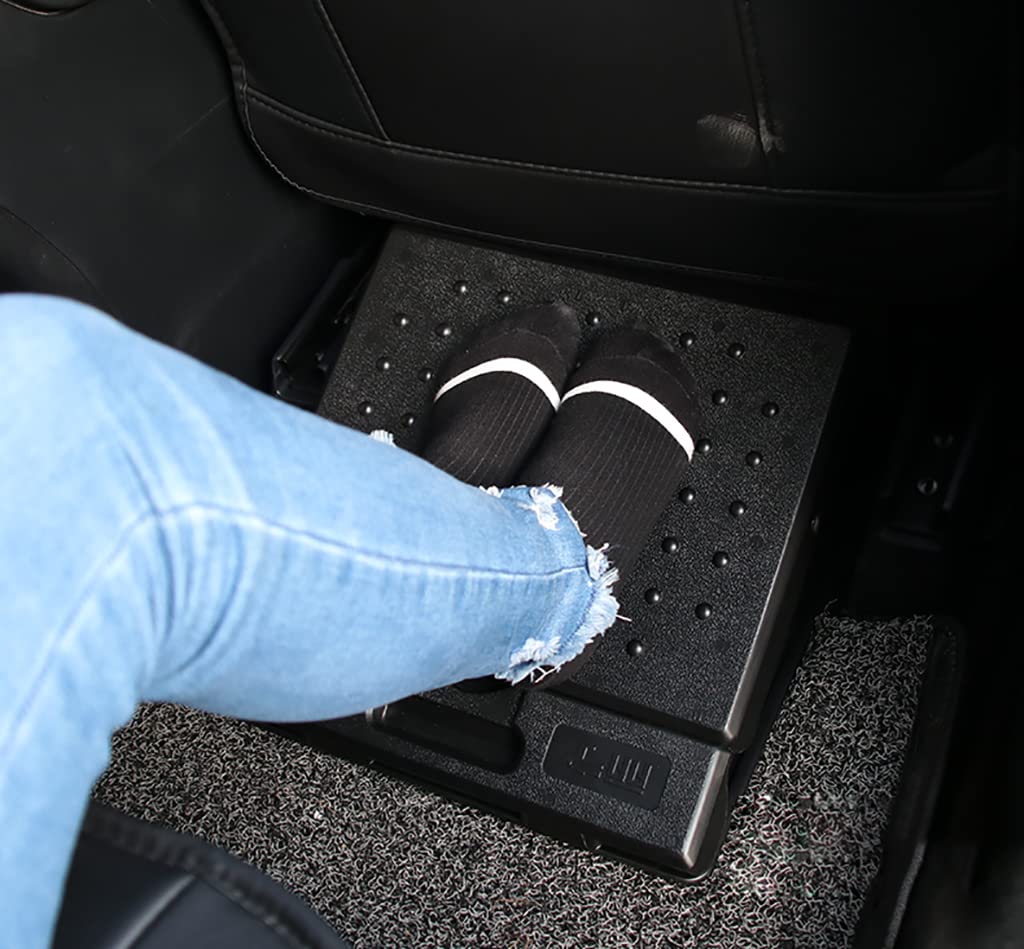 Generic Fußstütze 4-Fach höhenverstellbare Fußstütze unter dem Schreibtisch mit abnehmbarem weichem Fußstützenpolster, max. Belastung 100 kg, ergonomisches Design zur Linderung von Rücken
