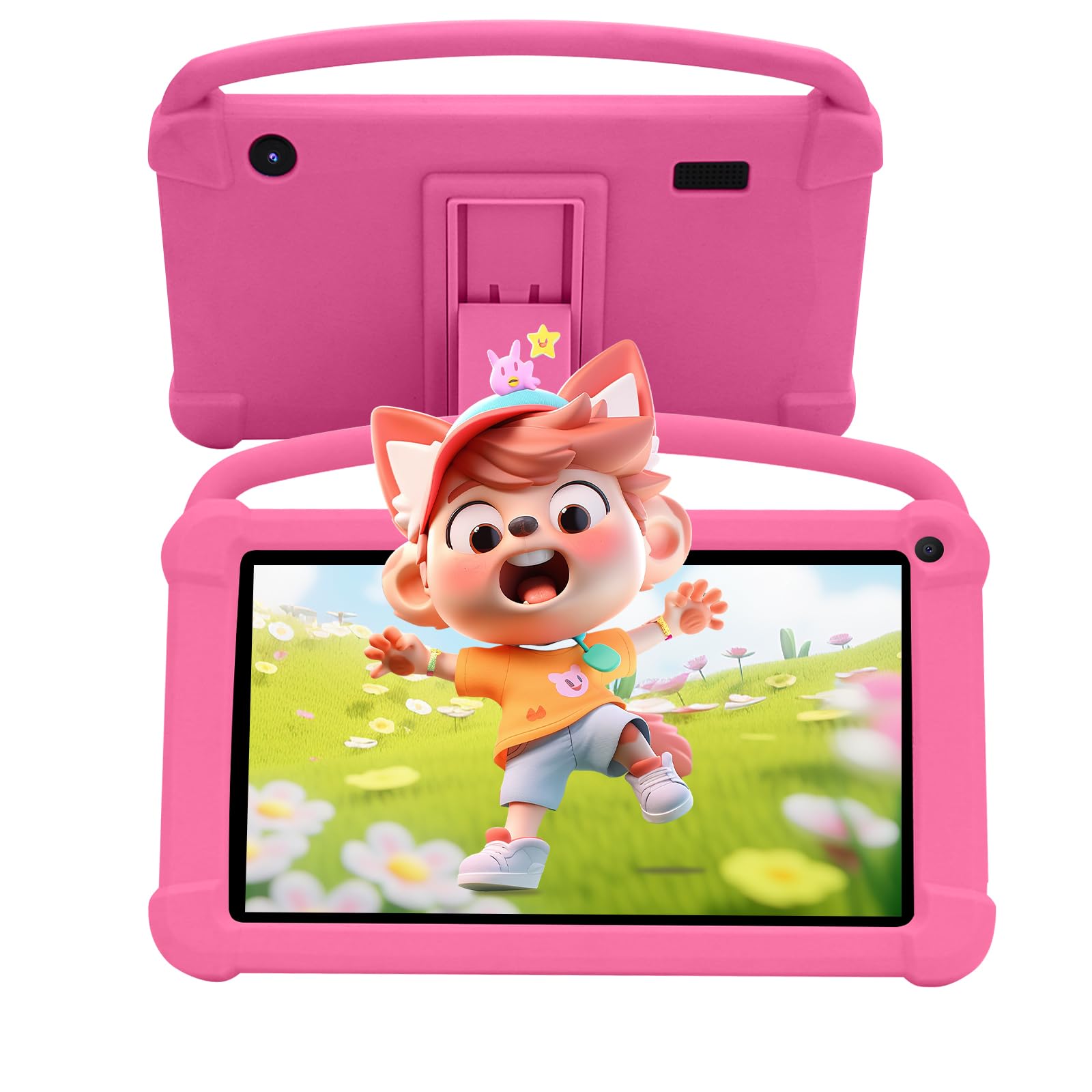Kids Tablet 7 inch for Boys Girls, Android Tablets for Kids 4GB RAM 32GB ROM Toddler Tablet WIFI Bluetooth Safety Eye IPS Screen Parental Control,