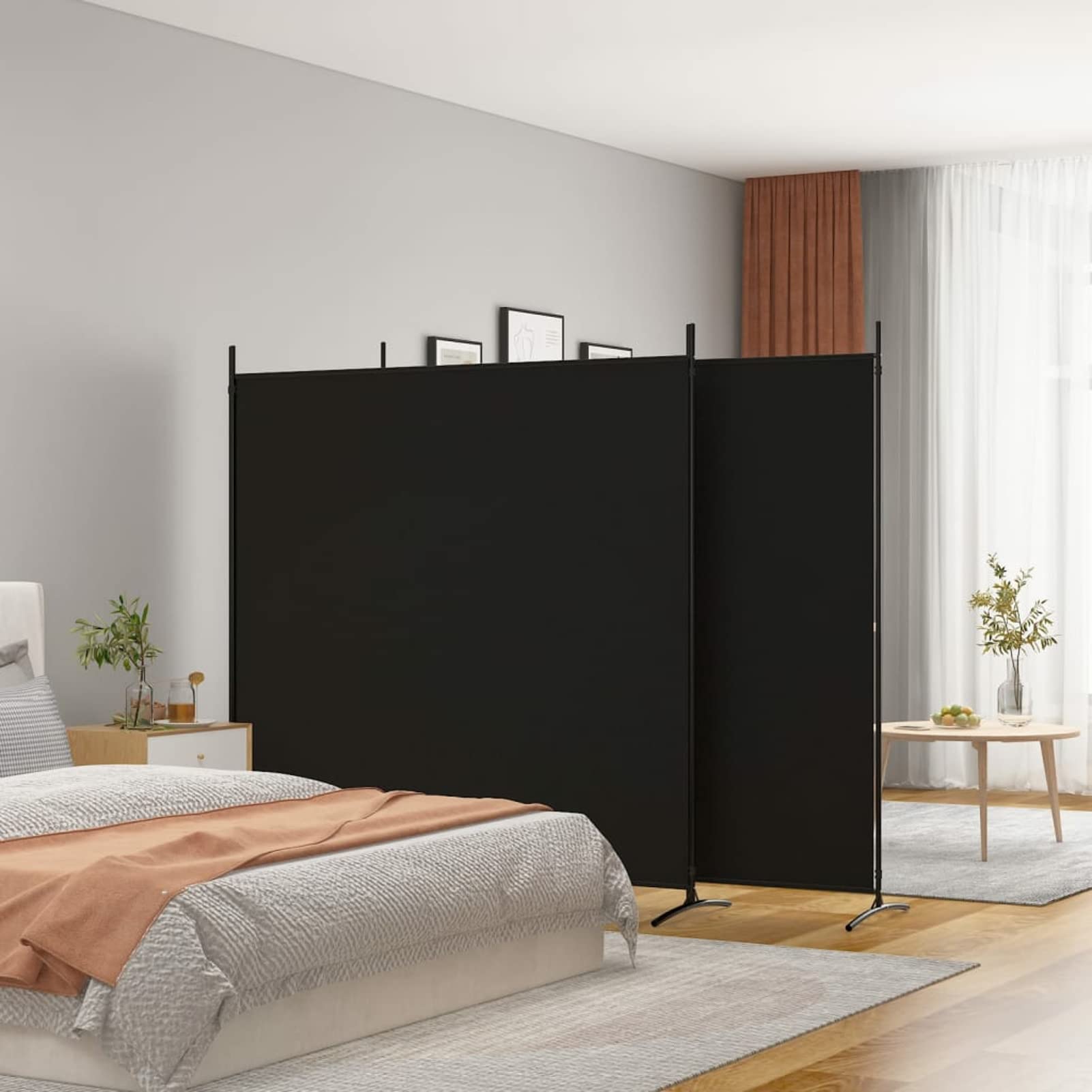 Vevor Biombo Separador Plegable De Ambientes 4 Paneles
