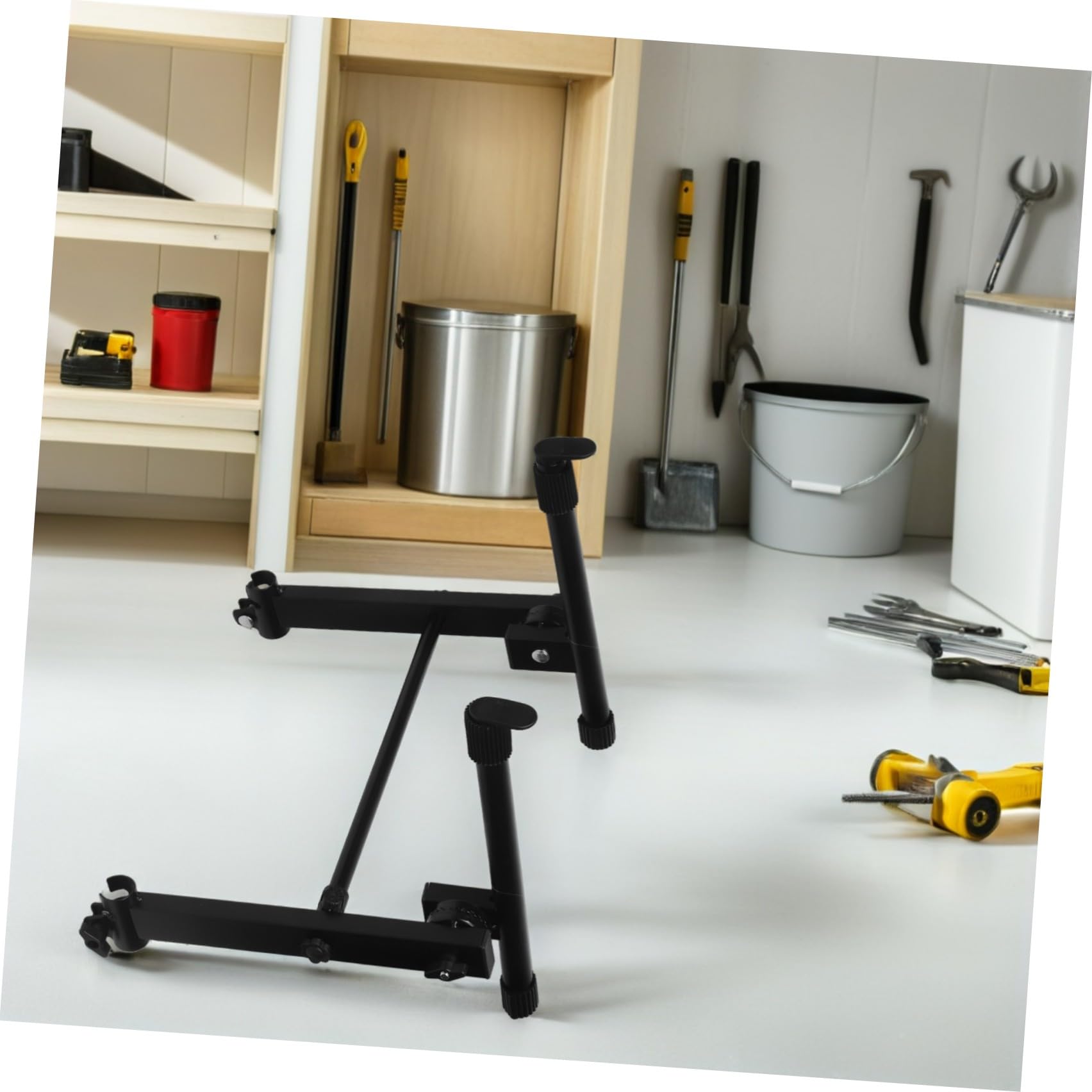 jojofuny Soporte Elevado para Teclado de Piano Digital de 2 Niveles, Ajustable en Altura y Ángulo, Estructura Metálica Resistente y Portátil para Actuaciones en Directo