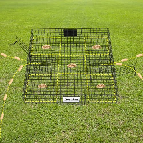 Sumkat Squirrel Trap Live Rodent Cage for Humane Catch and Release, Holds up to 25 Squirrels