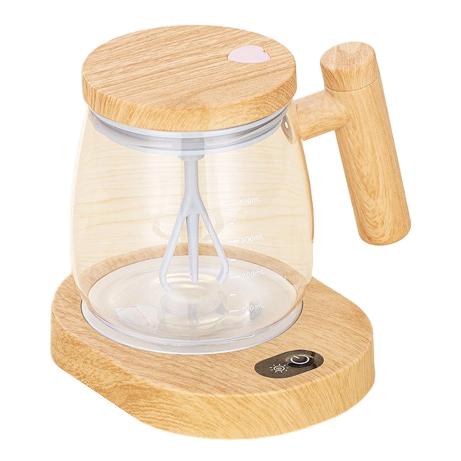 Tasse Électrique Mélangeuse en Verre avec Chauffe-boisson Inclus