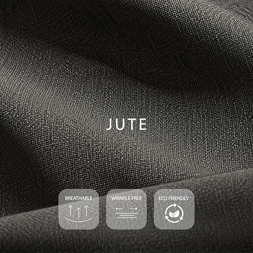 Image of Laptop Sleeve with Handle upto 14 Inch for Men & Women | Ultra Slim Lightweight | Detachable Shoulder Strap | For Macbook Air /Pro, Asus, Lenovo, Dell & more|Gift for Office & Daily Travel (Jute Black)
