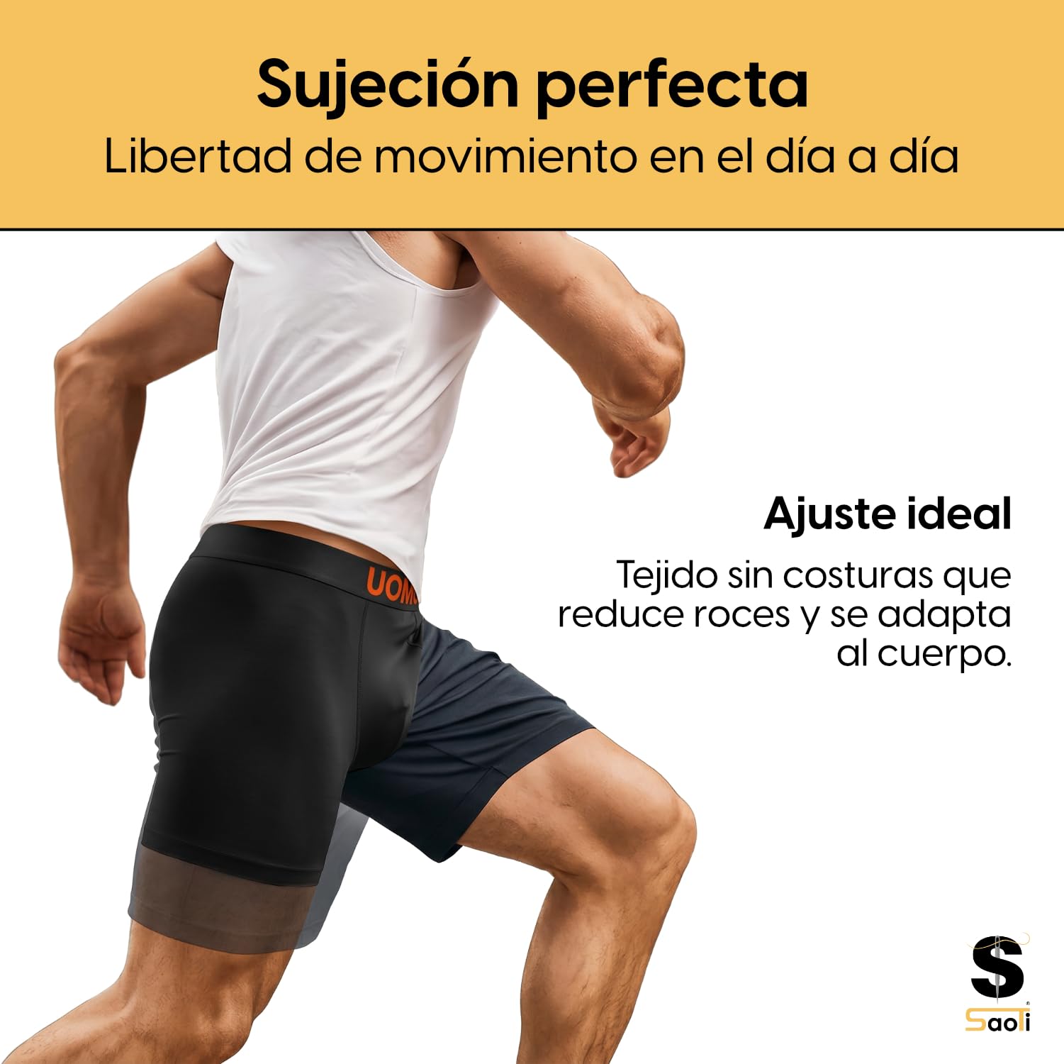 SaoTi 12 Boxer da uomo in microfibra senza cuciture, morbidi e confortevoli, colorati alla moda.