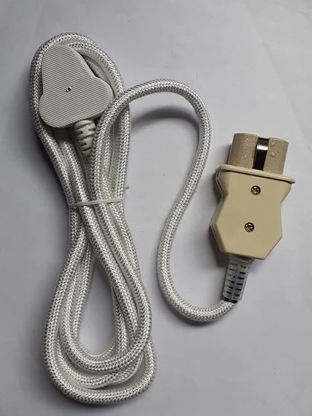 Iron Press Pure Copper Cable Wire Cord (Color- Multicolor) with Connector for Laundry Iron | Lenth -2.25 Meter