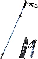 A ALAFEN Collapsible Ultralight Aluminum Trekking Hiking Pole - Fits 5'3"-6'2", Travel & Trail Ready Single Pole