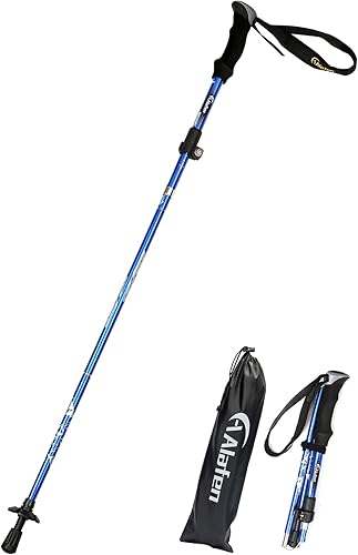 Aluminio plegable ultraligero viaje trekking senderismo poste para hombres y mujeres