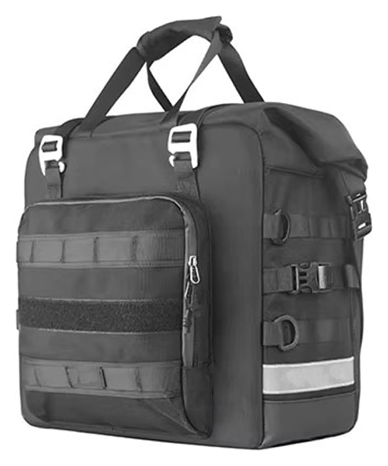 Moto Paraurti Borsa Moto Borse Laterali Sgancio Rapido 3D Cube Tail Impermeabili 25-32 Litri Espandibili Valigia Portaoggetti Borsa