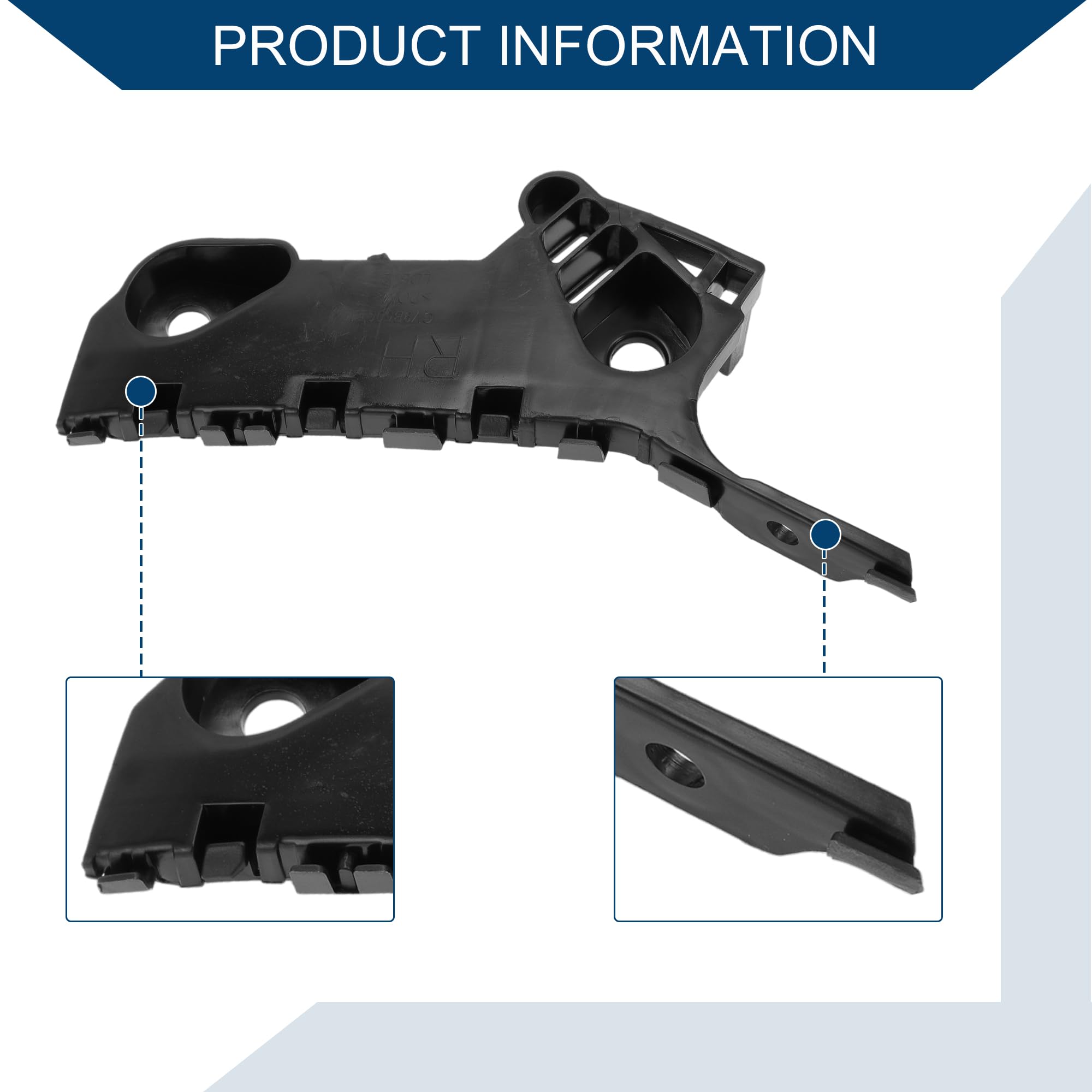 Hihaha No.GHP9500T1B Bumper Support Bracket for Mazda 6 2014-2020