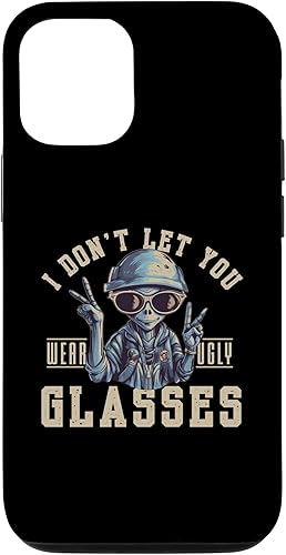 Miniatura 4 de iPhone 11 Pro Max Funny I Don't Let You Wear Ugly Glasses  Funda de ovni alienígena