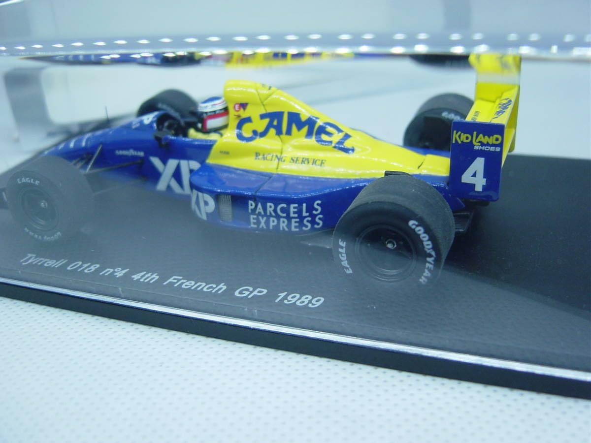 Amazon | spark 1/43 Tyrrell 018 4th French GP 1989#4 Jean Alesi