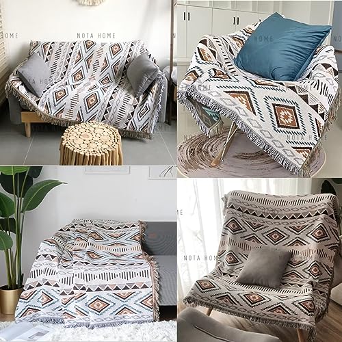 Image of Lqprom Aztec Southwestern Throw Blanket,Native American Cover 71 inchx91 inch