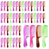 60 Pcs Individually Wrapped Hair Combs Disposable Hair Combs Set Colorful Hair Combs Bulk For Hotel