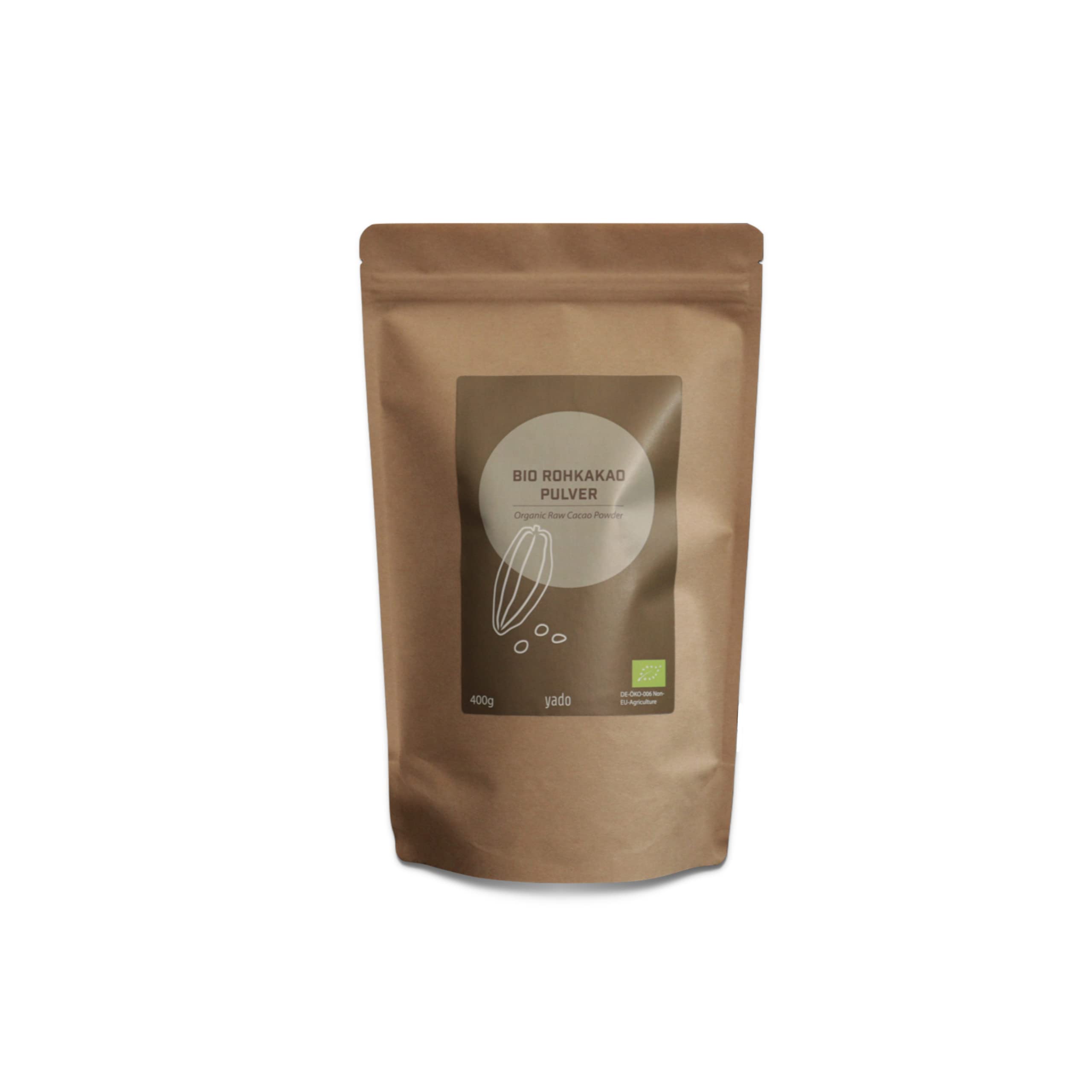ROHKAKAO | 100% Theobroma Rohkakao aus Peru | Spitzenqualität | Biologisch - Organic | Raw | yado (400 g)