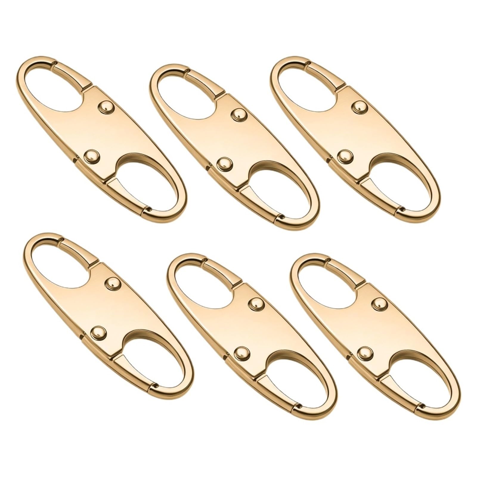 Bszcxbvmp Onecolor Zipper Pull Replacement Parts, Zipper Pulls Replacement 24Pcs Multicolor, Clip Detachable Connectors, Lock Carabiner(Onecolor)