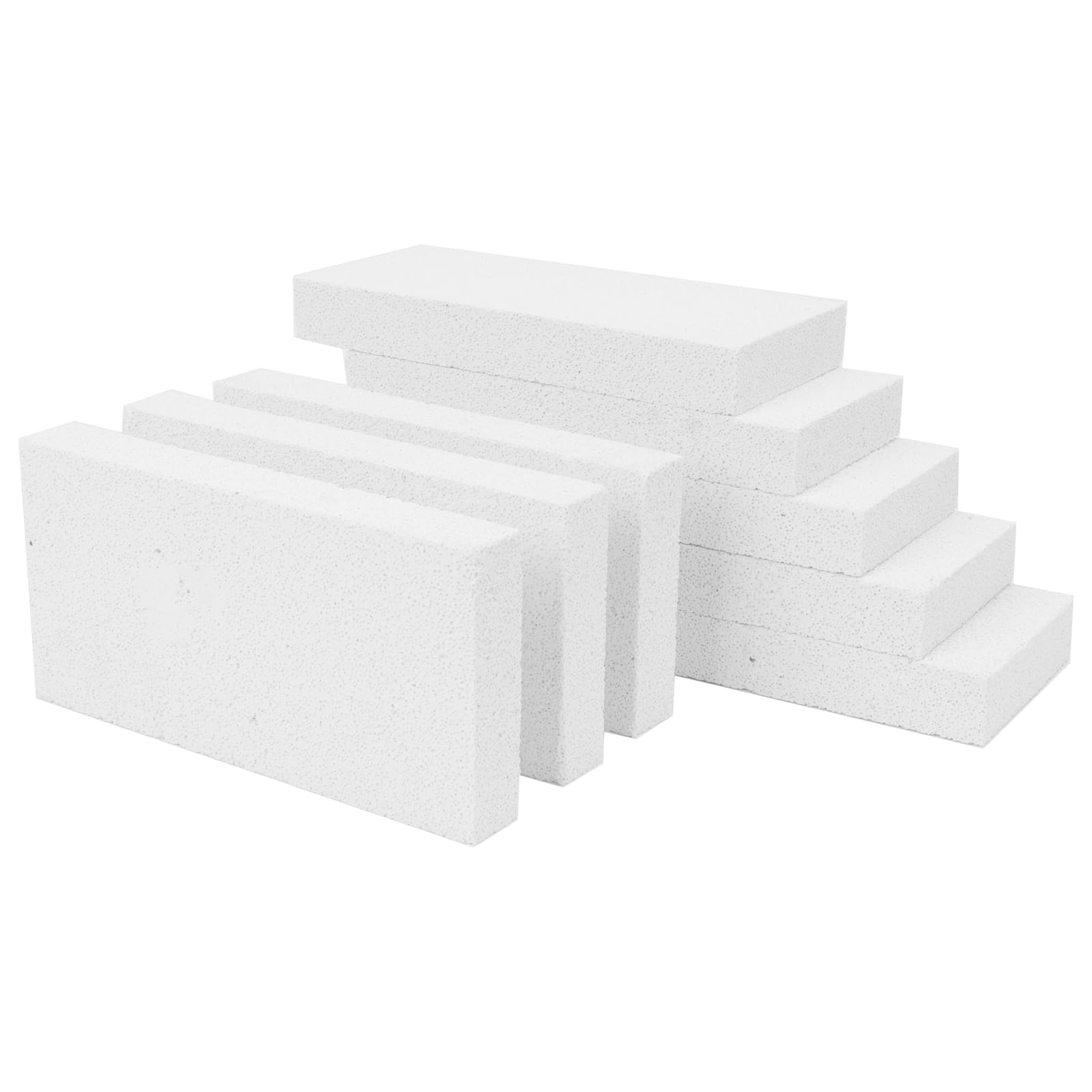 Fire Brick for Wood Stove 9"x4.5"x1.25" 8 PCS, Insulating Fire Bricks for Forge Refractory Bricks Fire Pit Bricks, Insulation White Firebricks for Wood Burning Stoves, Fireplace Brick Thin FireBrick
