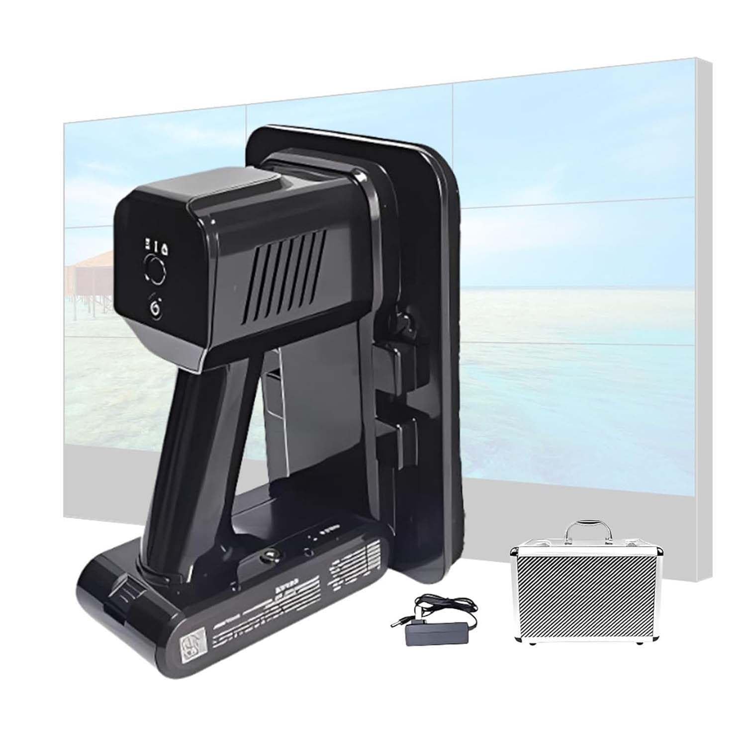 Ventosas elevadoras eléctricas con pantalla LED para pantallas curvas, herramienta de vacío de mano para una fácil instalación y extracción de azulejos, juego de 2 piezas
