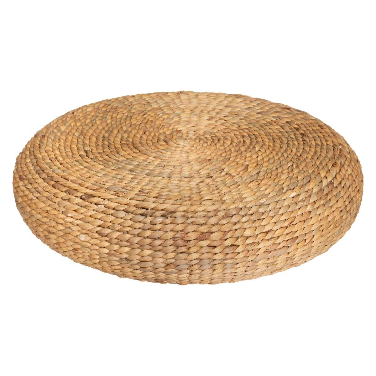 Atmosphera - Pouf Wond - Jacinthe d'eau tressée D55 cm
