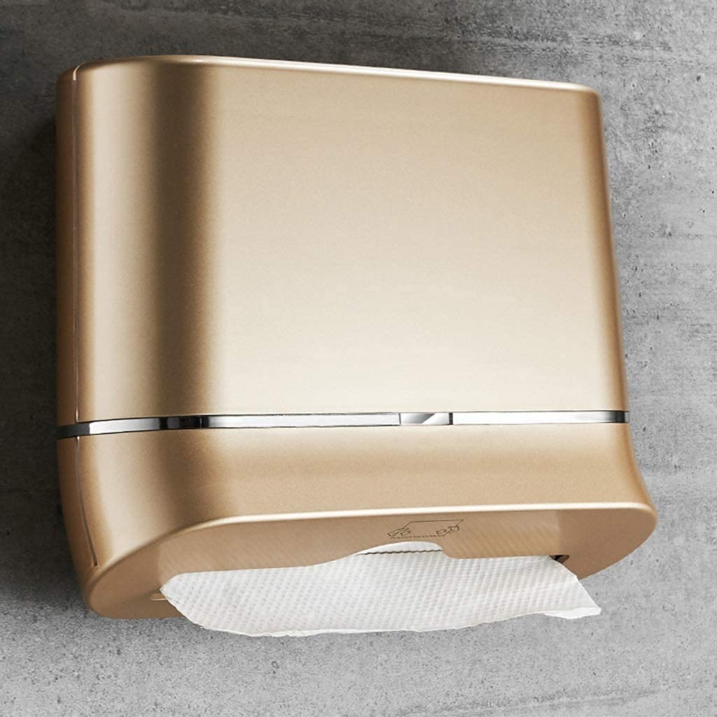 BKEKM Dispenser Salviette Dispenser di Asciugamani di Carta Dispenser di Asciugamani Commerciali a Parete Porta Asciugamani di Carta da Bagno Impermeabili gratuiti Moda