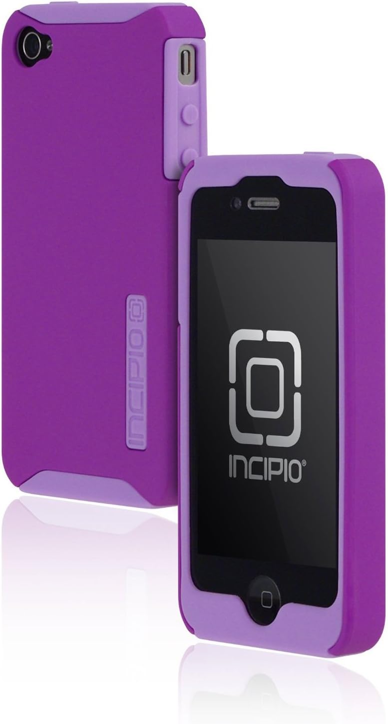 Incipio iPhone 4/4S SILICRYLIC Hard Shell Case with Silicone Core - 1 Pack - Carrying Case - Retail Packaging - Purple