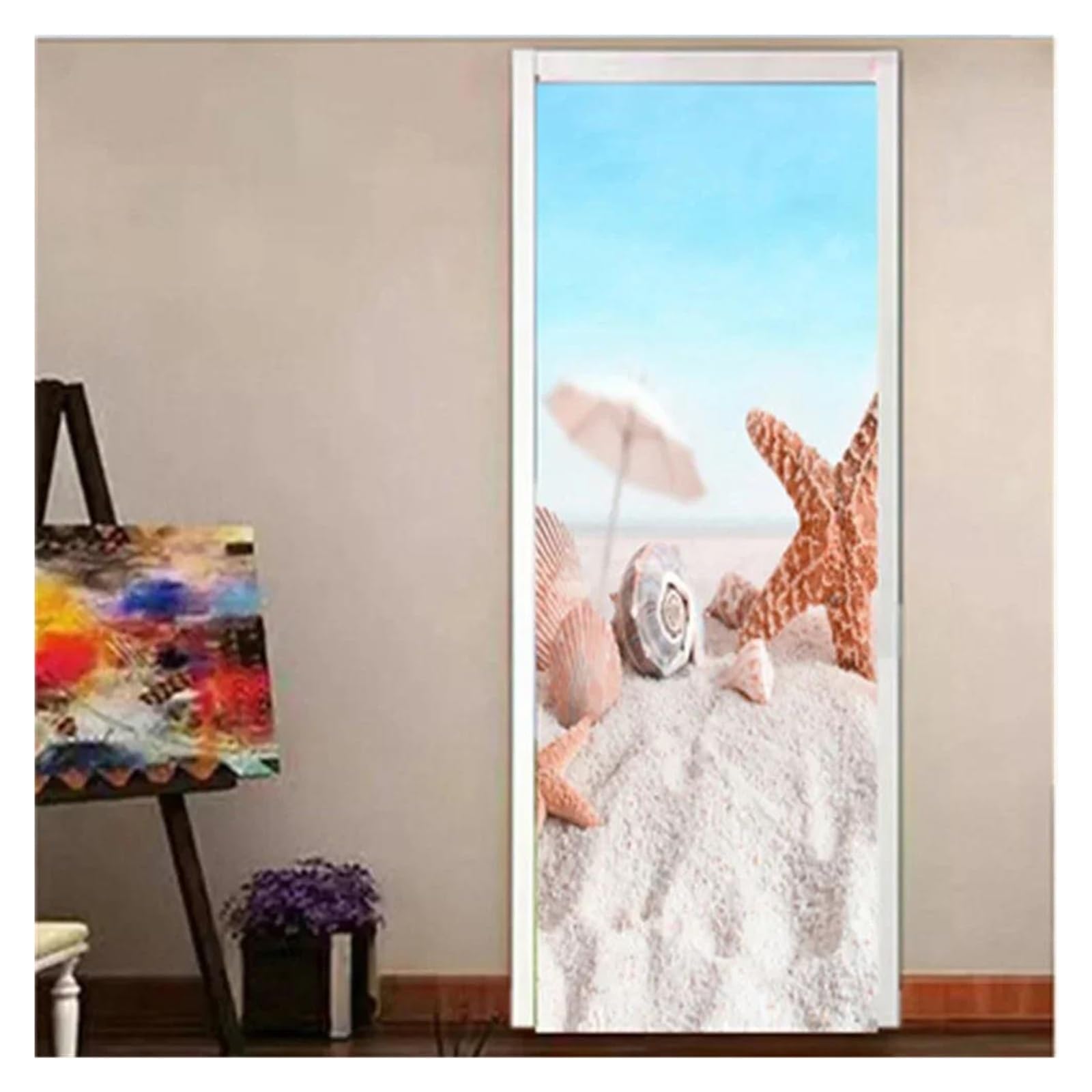 Autocollant mural de mer hawaien pour creer une ambiance de vacances au salon
