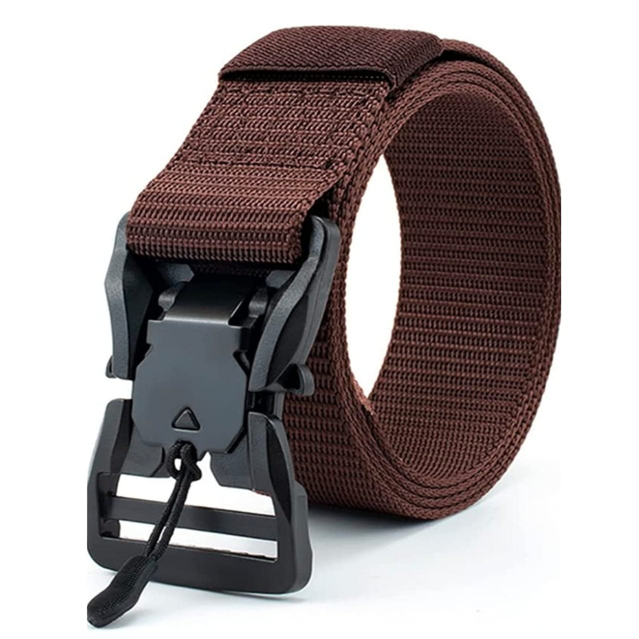 JETTREAM Nylon Tactical Belt, Military Style Webbing with Quick-Release alloy magnetic Buckle belt for men